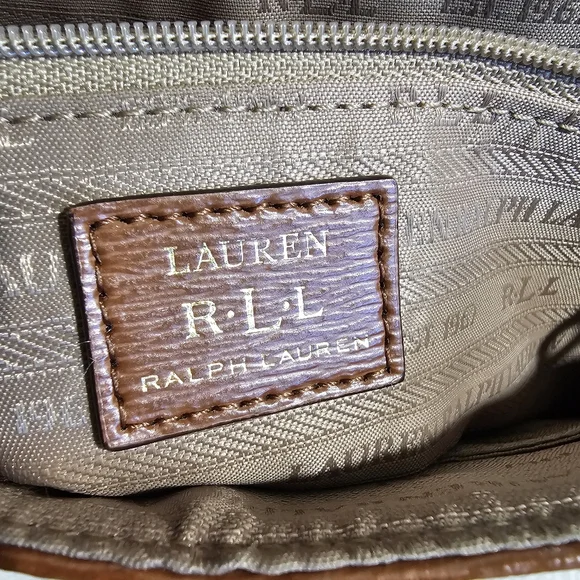 Lauren Ralph Lauren Leather Crossbody Saddlebag - Picture 9 of 11